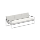 Royal Botania Lounge modulair Electro Polished RVS / Zwart / Stof categorie C Royal Botania Ninix Lounge driezitsbank, verkrijgbaar in verschillende kleuren frame's en stofferingen
