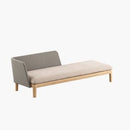 Royal Botania Lounge modulair Rechter module Royal Botania Calypso chaise longue met Kris Kross Fiber.