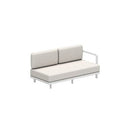 Royal Botania Lounge modulair Wit / kussen set categorie A Royal Botania Alura lounge tweezits rechter arm module. Verkrijgbaar in meerdere kleuren frame's en stofferingen.