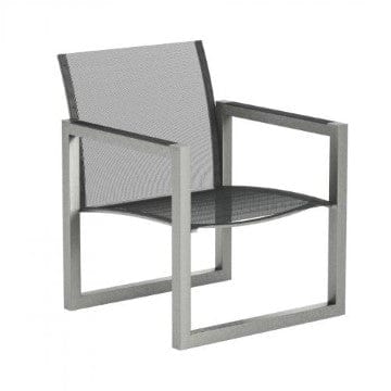 Royal Botania Lounge stoel Electro Polished RVS / Zwart Royal Botania Ninix relax stoel, met batyline zitting en rugleuning. Meerdere kleuren mogelijk.