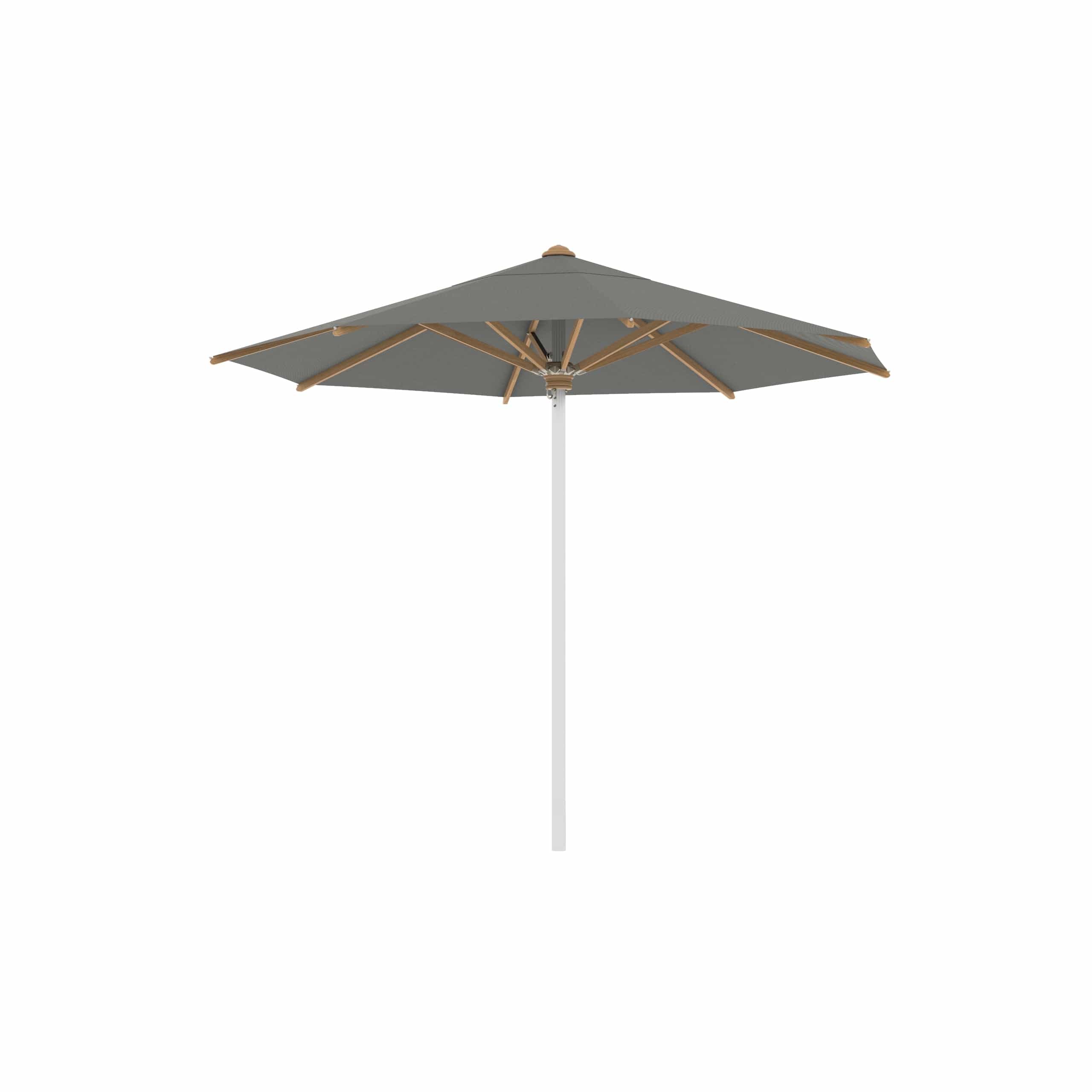 Royal Botania RVS stokparasols ø 300 cm / RVS Electro Polished / Rock Royal Botania Shady, RVS stokparasol met teakhouten baleinen verkrijgbaar in diverse afmetingen en kleuren.
