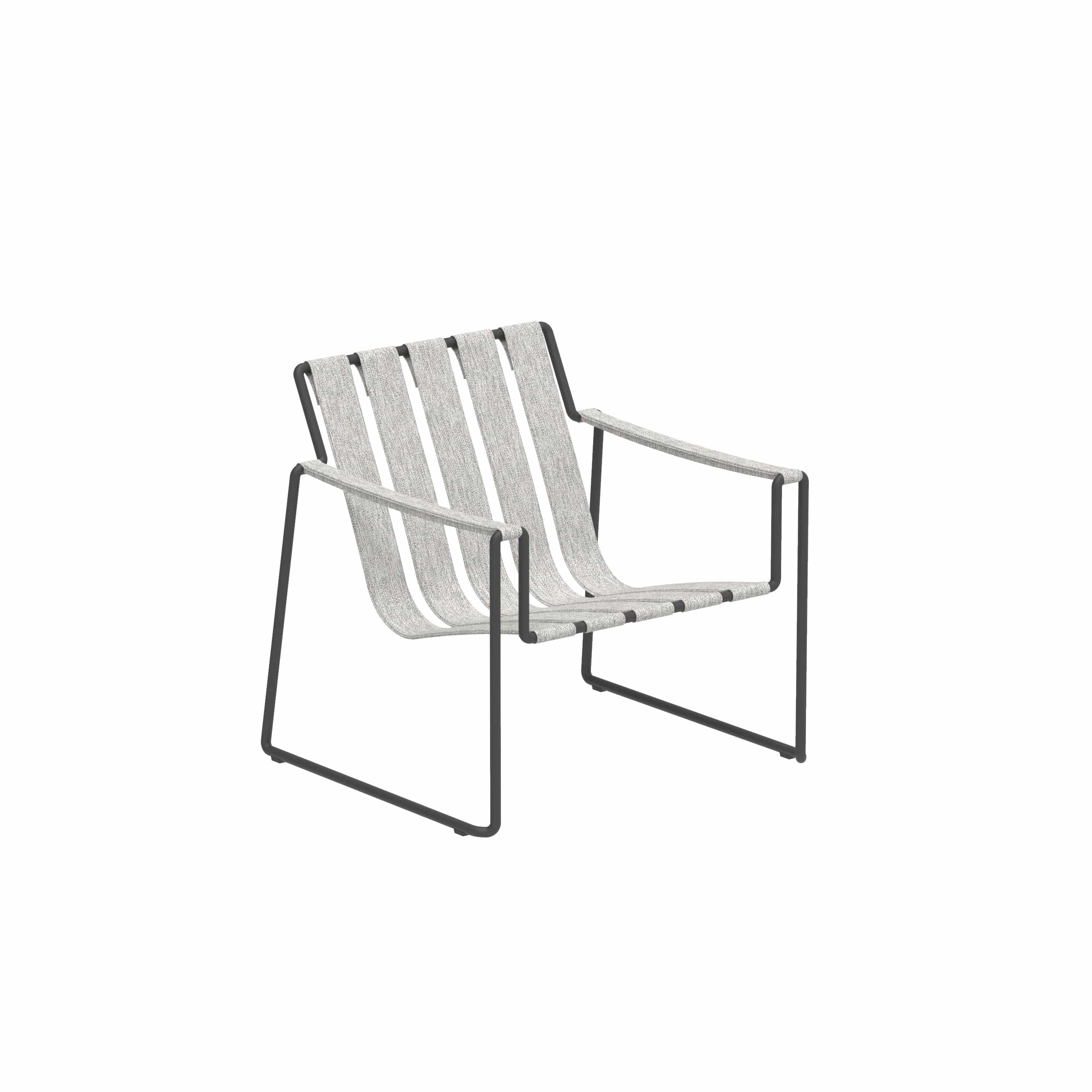 Royal Botania Stoel Royal Botania Strappy lounge stoel. Leverbaar in verschillende kleuren frames en stofferingen.