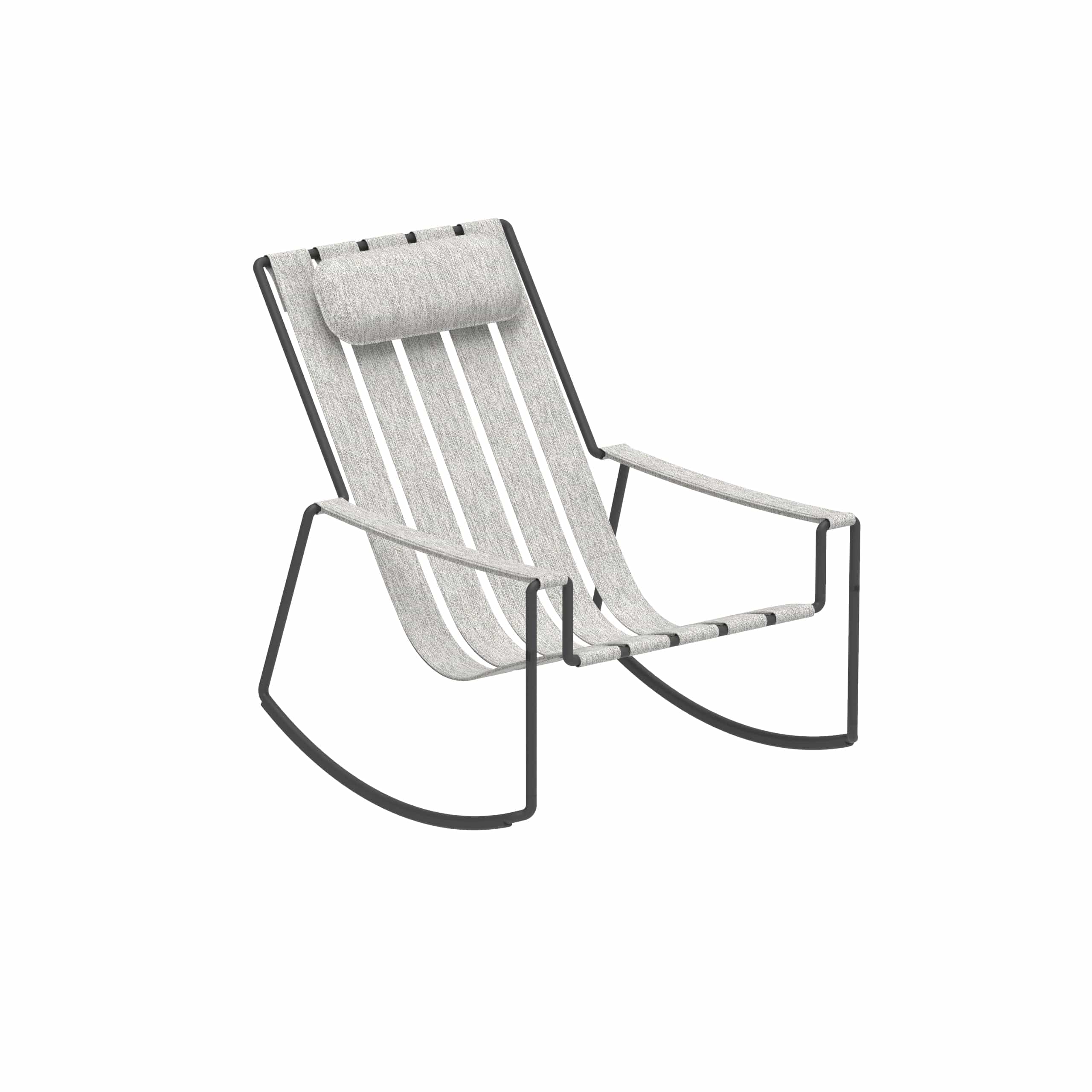 Royal Botania Stoel Royal Botania Strappy Schommelstoel. Leverbaar in verschillende kleuren frames en stofferingen.