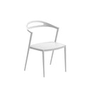 Royal Botania Stoel Wit Royal Botania Styletto Dining Chair. Leverbaar in verschillende kleuren frames en stofferingen.