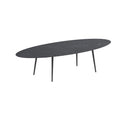 Royal Botania Tafel Ceramic Wit Royal Botania Styletto tafel 320x140 cm. Verkrijgbaar in 35cm, 50cm, 67cm en 75cm, 92cm en 110cm hoog. Diverse kleuren frames en tafelbladen mogelijk.