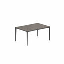 Royal Botania Tafel Gepoedercoat aluminium Antraciet / Terra Marrone Royal Botania U-nite Tafel 220x100x75cm. Diverse kleuren frames en tafelbladen mogelijk.