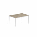 Royal Botania Tafel Gepoedercoat aluminium wit / Terra Sabbia Royal Botania U-nite Tafel 220x100x75cm. Diverse kleuren frames en tafelbladen mogelijk.