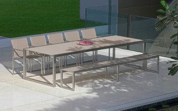 Royal Botania Tafel Royal Botania Ninix tafel 300 x 110 cm, Meerdere kleuren mogelijk.