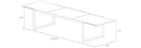 Royal Botania Tafel Royal Botania Ninix uitschuifbare tafel 240 - 360 x 100 cm, Meerdere kleuren mogelijk.