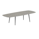 Royal Botania Tafel Royal Botania Styletto tafel 300x120 cm. Verkrijgbaar in 35cm, 50cm, 67cm, 75cm, 92cm en 110cm hoog. Diverse kleuren frames en tafelbladen mogelijk.