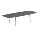 Royal Botania Tafel Royal Botania Styletto tafel 300x120 cm. Verkrijgbaar in 35cm, 50cm, 67cm, 75cm, 92cm en 110cm hoog. Diverse kleuren frames en tafelbladen mogelijk.