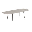 Royal Botania Tafel Royal Botania Styletto tafel 300x120 cm. Verkrijgbaar in 35cm, 50cm, 67cm, 75cm, 92cm en 110cm hoog. Diverse kleuren frames en tafelbladen mogelijk.