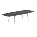 Royal Botania Tafel Royal Botania Styletto tafel 300x120 cm. Verkrijgbaar in 35cm, 50cm, 67cm, 75cm, 92cm en 110cm hoog. Diverse kleuren frames en tafelbladen mogelijk.