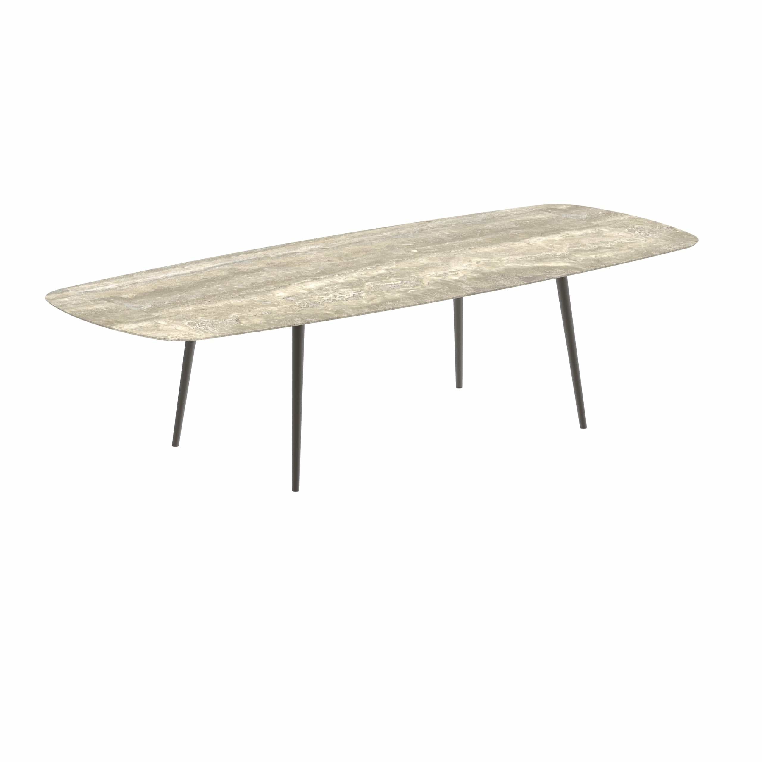 Royal Botania Tafel Royal Botania Styletto tafel 300x120 cm. Verkrijgbaar in 35cm, 50cm, 67cm, 75cm, 92cm en 110cm hoog. Diverse kleuren frames en tafelbladen mogelijk.
