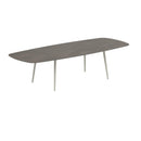 Royal Botania Tafel Royal Botania Styletto tafel 300x120 cm. Verkrijgbaar in 35cm, 50cm, 67cm, 75cm, 92cm en 110cm hoog. Diverse kleuren frames en tafelbladen mogelijk.
