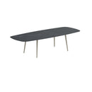 Royal Botania Tafel Royal Botania Styletto tafel 300x120 cm. Verkrijgbaar in 35cm, 50cm, 67cm, 75cm, 92cm en 110cm hoog. Diverse kleuren frames en tafelbladen mogelijk.