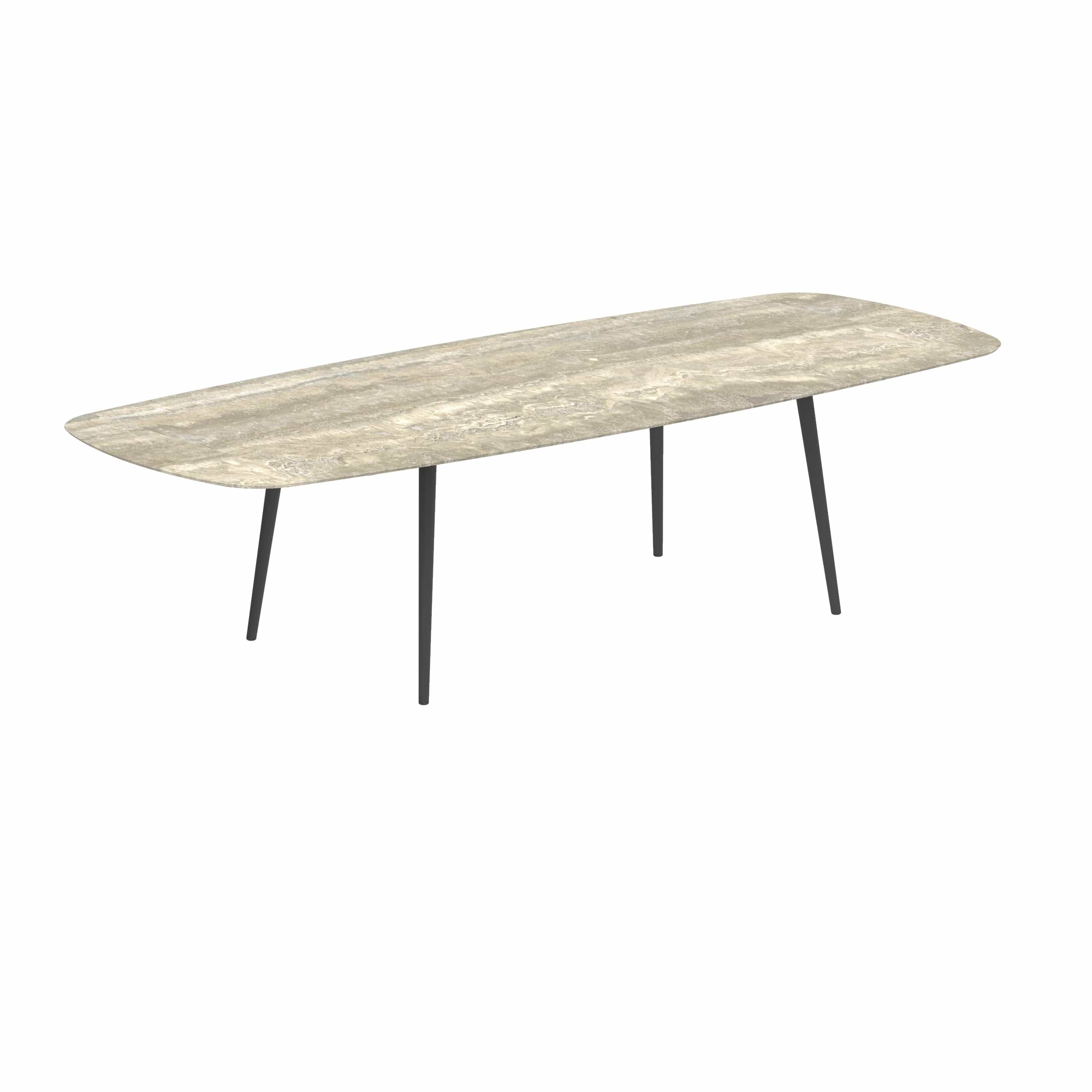 Royal Botania Tafel Royal Botania Styletto tafel 300x120 cm. Verkrijgbaar in 35cm, 50cm, 67cm, 75cm, 92cm en 110cm hoog. Diverse kleuren frames en tafelbladen mogelijk.