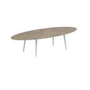 Royal Botania Tafel Royal Botania Styletto tafel 320x140 cm. Verkrijgbaar in 35cm, 50cm, 67cm en 75cm, 92cm en 110cm hoog. Diverse kleuren frames en tafelbladen mogelijk.