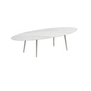 Royal Botania Tafel Royal Botania Styletto tafel 320x140 cm. Verkrijgbaar in 35cm, 50cm, 67cm en 75cm, 92cm en 110cm hoog. Diverse kleuren frames en tafelbladen mogelijk.