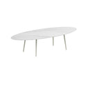 Royal Botania Tafel Royal Botania Styletto tafel 320x140 cm. Verkrijgbaar in 35cm, 50cm, 67cm en 75cm, 92cm en 110cm hoog. Diverse kleuren frames en tafelbladen mogelijk.