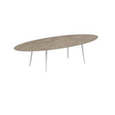 Royal Botania Tafel Royal Botania Styletto tafel 320x140 cm. Verkrijgbaar in 35cm, 50cm, 67cm en 75cm, 92cm en 110cm hoog. Diverse kleuren frames en tafelbladen mogelijk.