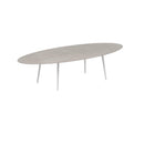 Royal Botania Tafel Royal Botania Styletto tafel 320x140 cm. Verkrijgbaar in 35cm, 50cm, 67cm en 75cm, 92cm en 110cm hoog. Diverse kleuren frames en tafelbladen mogelijk.