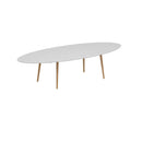 Royal Botania Tafel Royal Botania Styletto tafel 320x140 cm. Verkrijgbaar in 35cm, 50cm, 67cm en 75cm, 92cm en 110cm hoog. Diverse kleuren frames en tafelbladen mogelijk.
