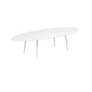 Royal Botania Tafel Royal Botania Styletto tafel 320x140 cm. Verkrijgbaar in 35cm, 50cm, 67cm en 75cm, 92cm en 110cm hoog. Diverse kleuren frames en tafelbladen mogelijk.
