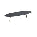 Royal Botania Tafel Royal Botania Styletto tafel 320x140 cm. Verkrijgbaar in 35cm, 50cm, 67cm en 75cm, 92cm en 110cm hoog. Diverse kleuren frames en tafelbladen mogelijk.