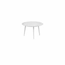 Royal Botania Tafel Royal Botania Styletto tafel ø120cm, Verkrijgbaar in 35cm, 50cm, 67cm, 75cm, 92cm en 110cm hoog. Diverse kleuren frames en tafelbladen mogelijk.