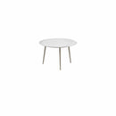 Royal Botania Tafel Royal Botania Styletto tafel ø120cm, Verkrijgbaar in 35cm, 50cm, 67cm, 75cm, 92cm en 110cm hoog. Diverse kleuren frames en tafelbladen mogelijk.