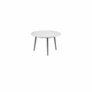 Royal Botania Tafel Royal Botania Styletto tafel ø120cm, Verkrijgbaar in 35cm, 50cm, 67cm, 75cm, 92cm en 110cm hoog. Diverse kleuren frames en tafelbladen mogelijk.