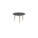 Royal Botania Tafel Royal Botania Styletto tafel ø120cm, Verkrijgbaar in 35cm, 50cm, 67cm, 75cm, 92cm en 110cm hoog. Diverse kleuren frames en tafelbladen mogelijk.