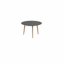 Royal Botania Tafel Royal Botania Styletto tafel ø120cm, Verkrijgbaar in 35cm, 50cm, 67cm, 75cm, 92cm en 110cm hoog. Diverse kleuren frames en tafelbladen mogelijk.