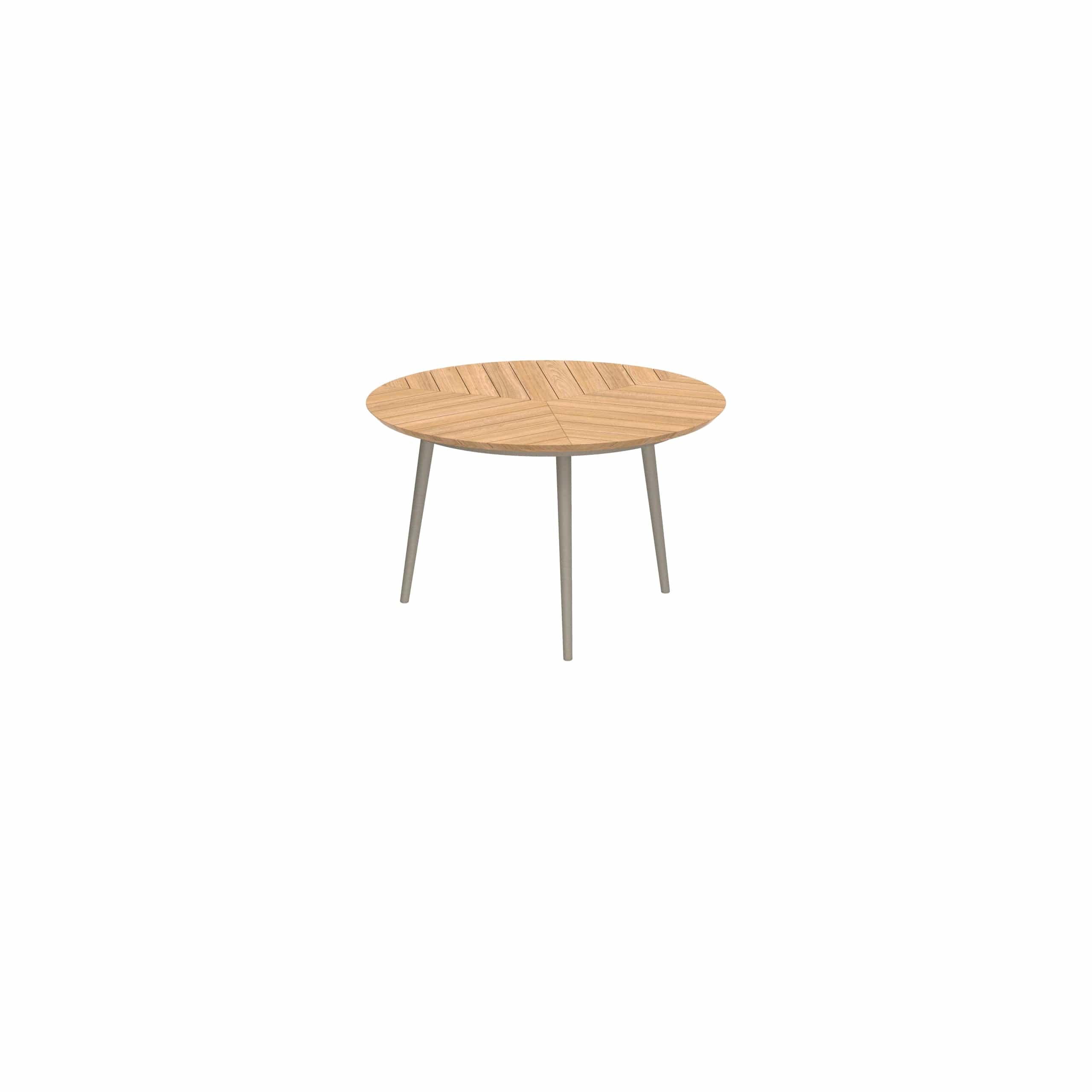 Royal Botania Tafel Royal Botania Styletto tafel ø120cm, Verkrijgbaar in 35cm, 50cm, 67cm, 75cm, 92cm en 110cm hoog. Diverse kleuren frames en tafelbladen mogelijk.