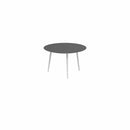 Royal Botania Tafel Royal Botania Styletto tafel ø120cm, Verkrijgbaar in 35cm, 50cm, 67cm, 75cm, 92cm en 110cm hoog. Diverse kleuren frames en tafelbladen mogelijk.