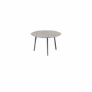 Royal Botania Tafel Royal Botania Styletto tafel ø120cm, Verkrijgbaar in 35cm, 50cm, 67cm, 75cm, 92cm en 110cm hoog. Diverse kleuren frames en tafelbladen mogelijk.