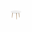 Royal Botania Tafel Royal Botania Styletto tafel ø120cm, Verkrijgbaar in 35cm, 50cm, 67cm, 75cm, 92cm en 110cm hoog. Diverse kleuren frames en tafelbladen mogelijk.