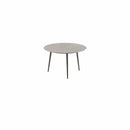 Royal Botania Tafel Royal Botania Styletto tafel ø120cm, Verkrijgbaar in 35cm, 50cm, 67cm, 75cm, 92cm en 110cm hoog. Diverse kleuren frames en tafelbladen mogelijk.