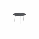 Royal Botania Tafel Royal Botania Styletto tafel ø120cm, Verkrijgbaar in 35cm, 50cm, 67cm, 75cm, 92cm en 110cm hoog. Diverse kleuren frames en tafelbladen mogelijk.