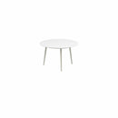 Royal Botania Tafel Royal Botania Styletto tafel ø120cm, Verkrijgbaar in 35cm, 50cm, 67cm, 75cm, 92cm en 110cm hoog. Diverse kleuren frames en tafelbladen mogelijk.