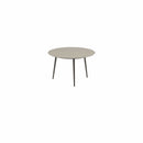 Royal Botania Tafel Royal Botania Styletto tafel ø120cm, Verkrijgbaar in 35cm, 50cm, 67cm, 75cm, 92cm en 110cm hoog. Diverse kleuren frames en tafelbladen mogelijk.