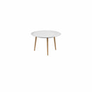Royal Botania Tafel Royal Botania Styletto tafel ø120cm, Verkrijgbaar in 35cm, 50cm, 67cm, 75cm, 92cm en 110cm hoog. Diverse kleuren frames en tafelbladen mogelijk.