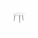 Royal Botania Tafel Royal Botania Styletto tafel ø120cm, Verkrijgbaar in 35cm, 50cm, 67cm, 75cm, 92cm en 110cm hoog. Diverse kleuren frames en tafelbladen mogelijk.