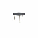 Royal Botania Tafel Royal Botania Styletto tafel ø120cm, Verkrijgbaar in 35cm, 50cm, 67cm, 75cm, 92cm en 110cm hoog. Diverse kleuren frames en tafelbladen mogelijk.