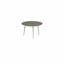 Royal Botania Tafel Royal Botania Styletto tafel ø120cm, Verkrijgbaar in 35cm, 50cm, 67cm, 75cm, 92cm en 110cm hoog. Diverse kleuren frames en tafelbladen mogelijk.