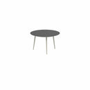 Royal Botania Tafel Royal Botania Styletto tafel ø120cm, Verkrijgbaar in 35cm, 50cm, 67cm, 75cm, 92cm en 110cm hoog. Diverse kleuren frames en tafelbladen mogelijk.