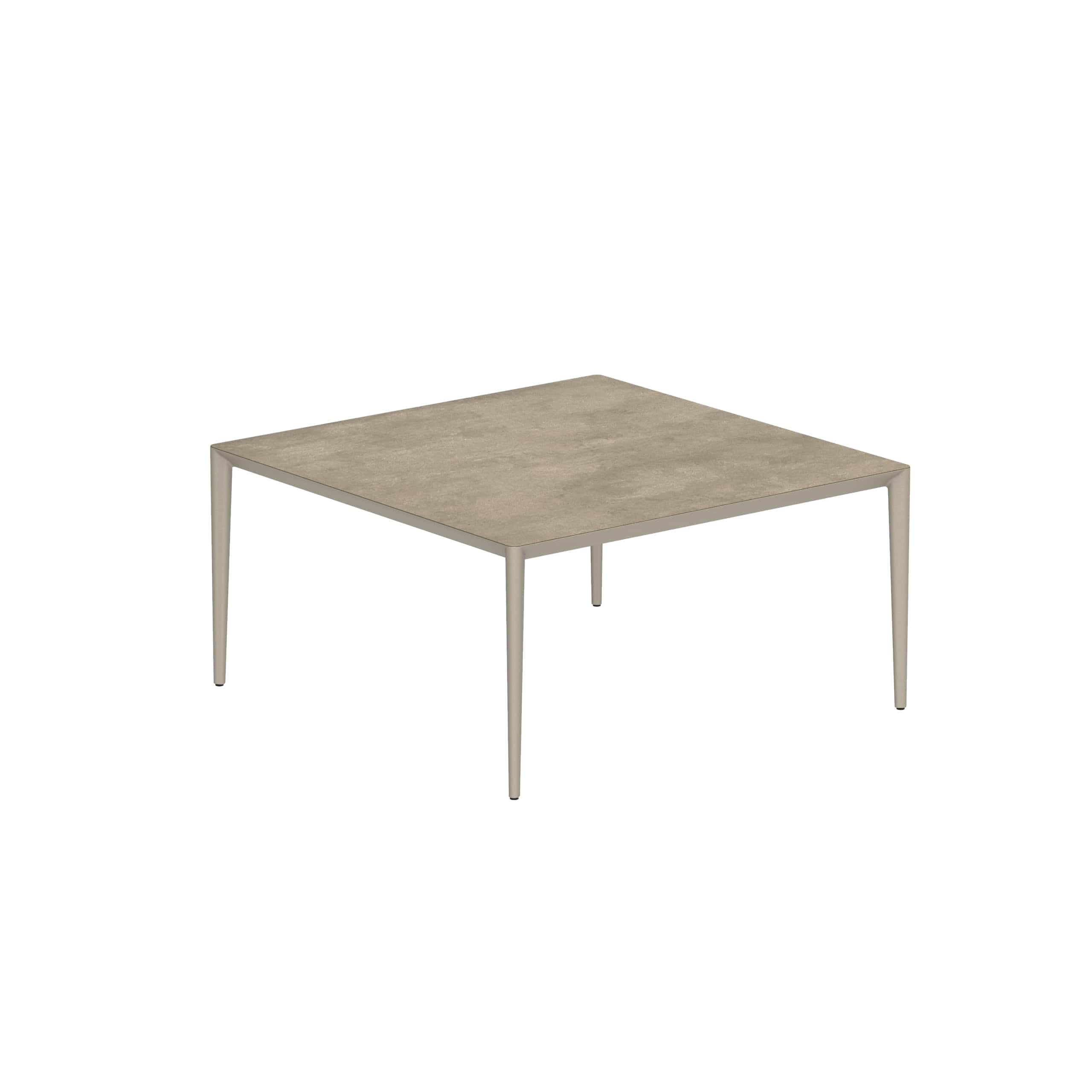 Royal Botania Tafel Royal Botania U-nite Tafel 150x150x75cm. Diverse kleuren frames en tafelbladen mogelijk.
