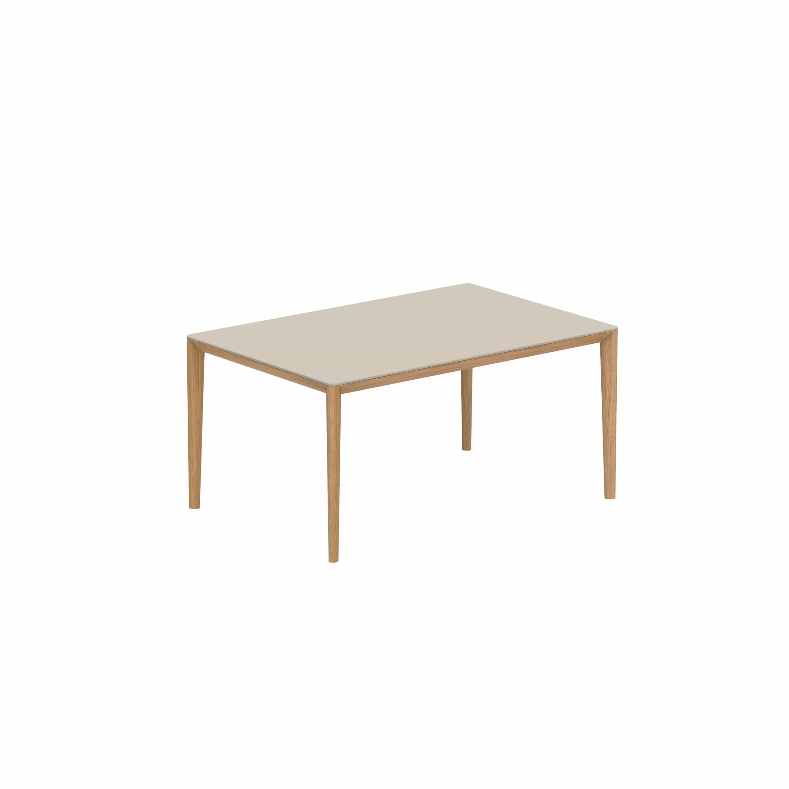 Royal Botania Tafel Teak / Pearl Grey Royal Botania U-nite Tafel 220x100x75cm. Diverse kleuren frames en tafelbladen mogelijk.