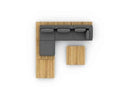 Solpuri Lounge modulair Solpuri, Plateau lounge bank set 1, incl. zit- en rugkussen. Verkrijgbaar in verschillende kleuren